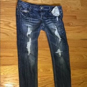 Full length skinny jeans